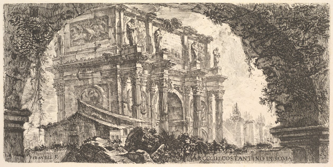 Deska 9: Konstantinův oblouk v Římě Konstantinův oblouk v Římě, ca. 1748. od Giovanni Battista Piranesi