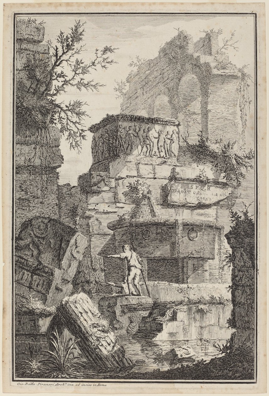 Ruiny starověkých budov od Giovanni Battista Piranesi