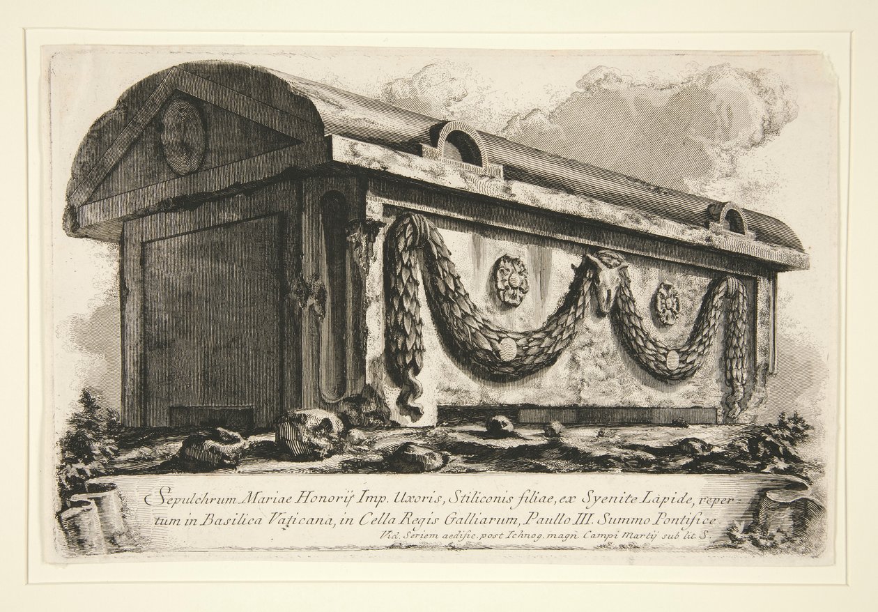 Hrobka Maria Honorius Imp. vaše žena od Giovanni Battista Piranesi