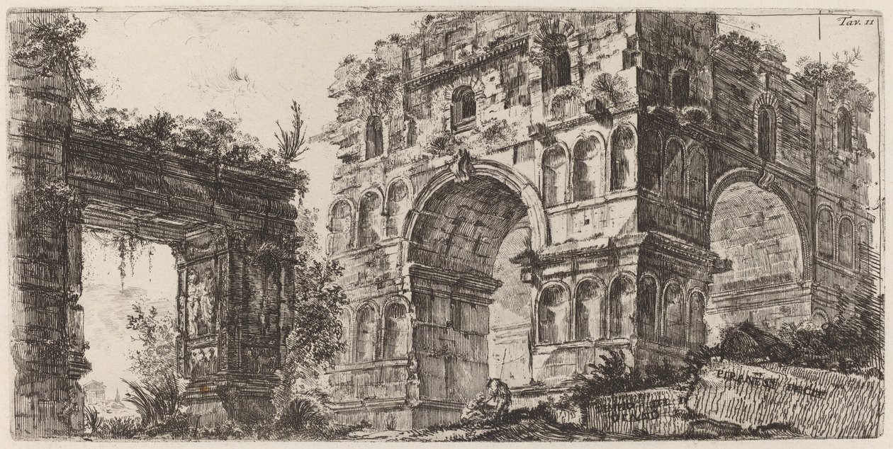 Dianin chrám od Giovanni Battista Piranesi