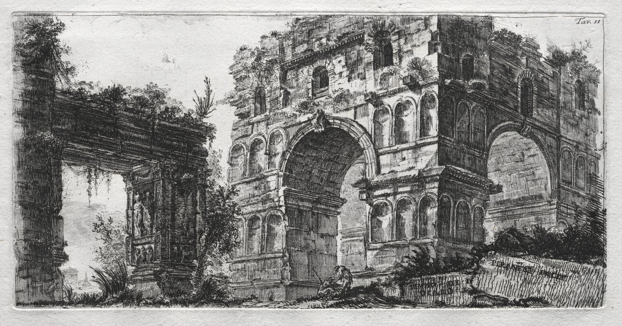 Dianin chrám od Giovanni Battista Piranesi