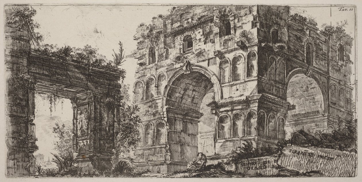 Dianin chrám od Giovanni Battista Piranesi