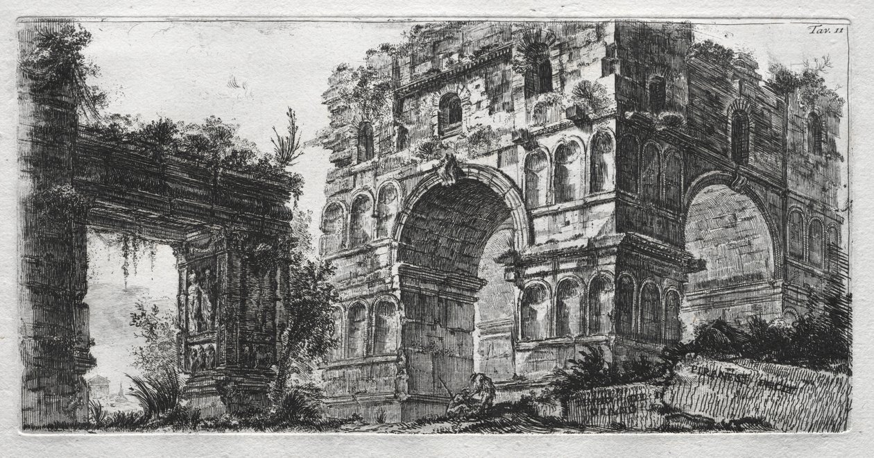 Dianin chrám. od Giovanni-Battista Piranesi