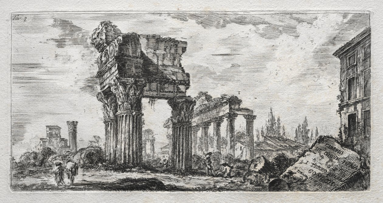 Chrám Jupiterova hromu. od Giovanni Battista Piranesi