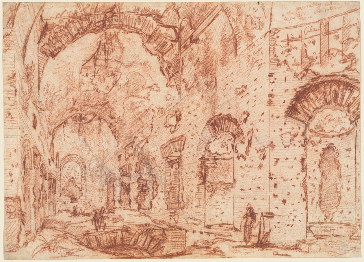 "Canopus" Villa Adriana v Tivoli od Giovanni Battista Piranesi