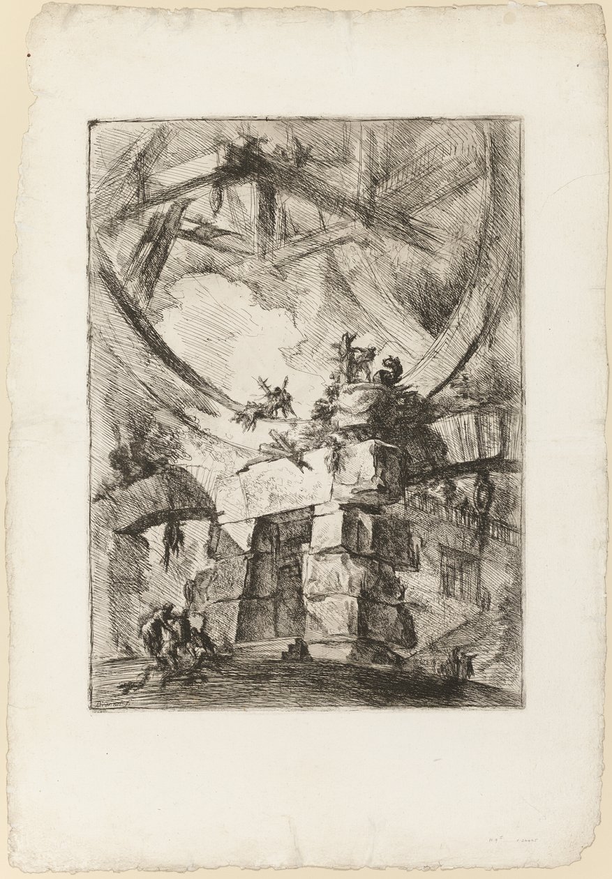 Carceri, deska 9 od Giovanni Battista Piranesi