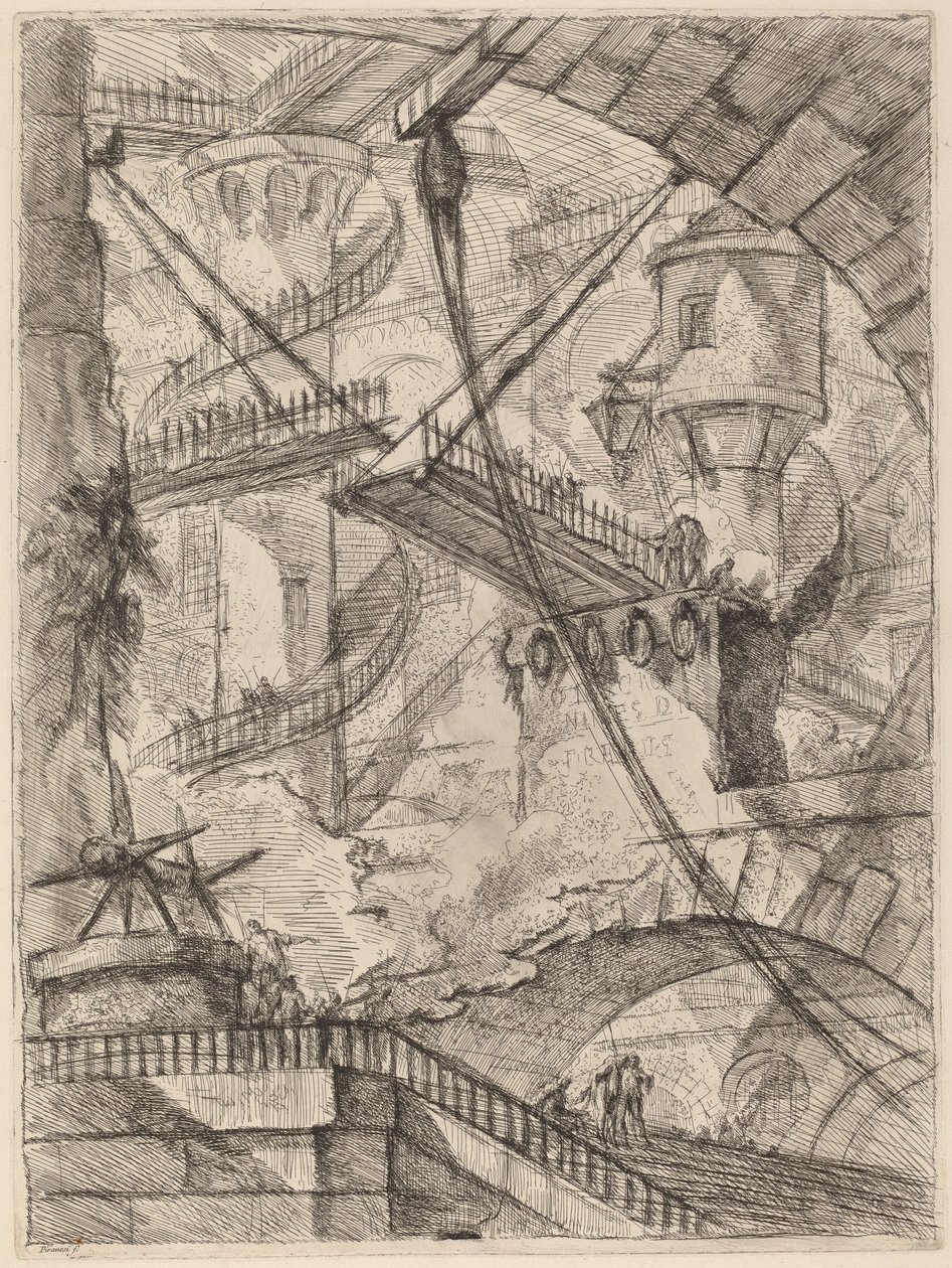 Padací most od Giovanni Battista Piranesi