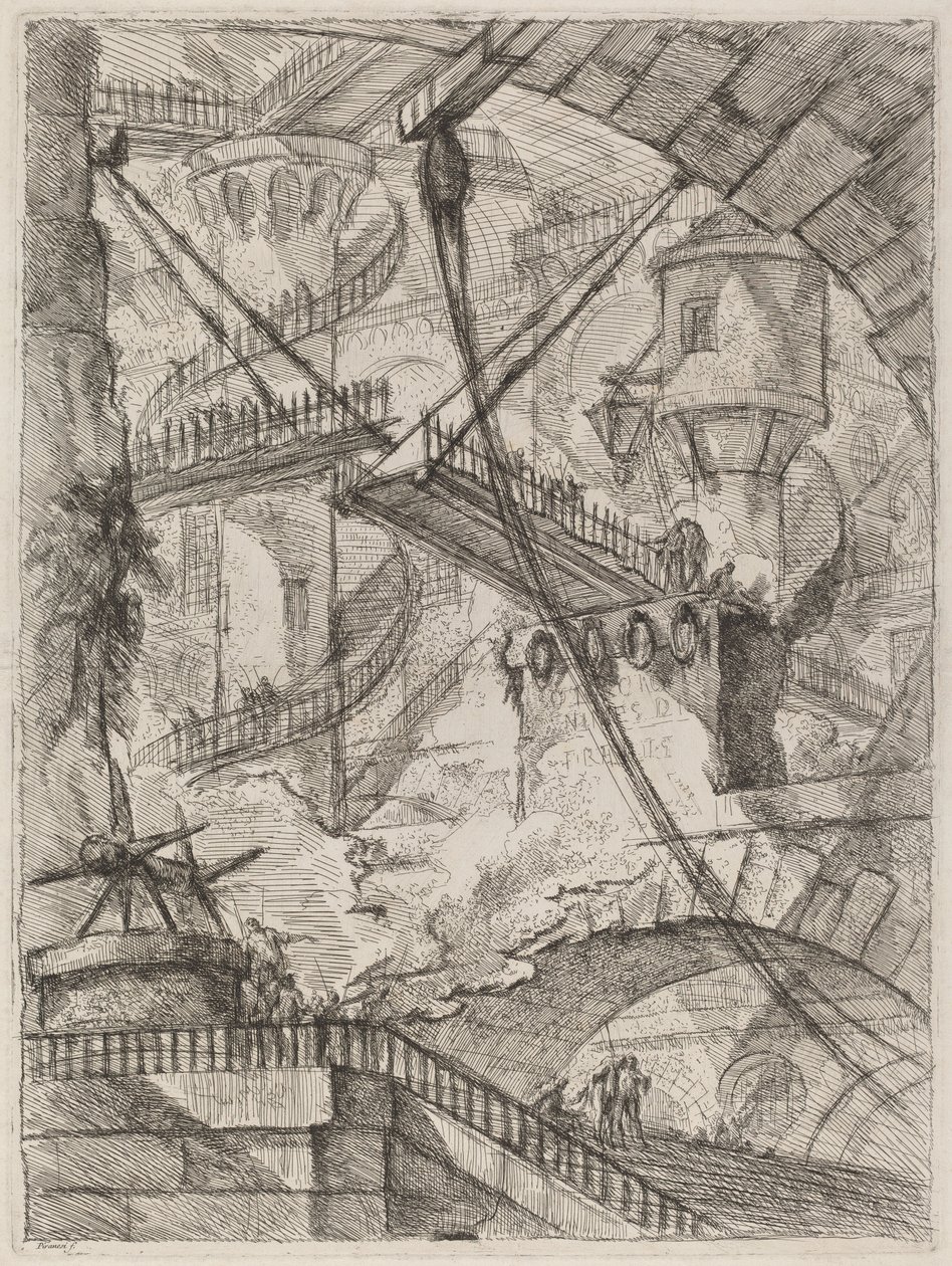 Padací most od Giovanni Battista Piranesi