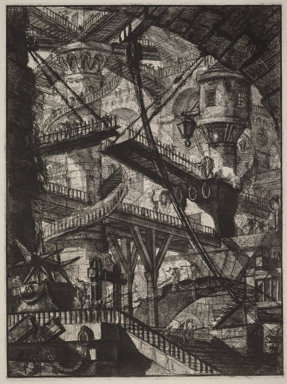 Zvedací most od Giovanni Battista Piranesi