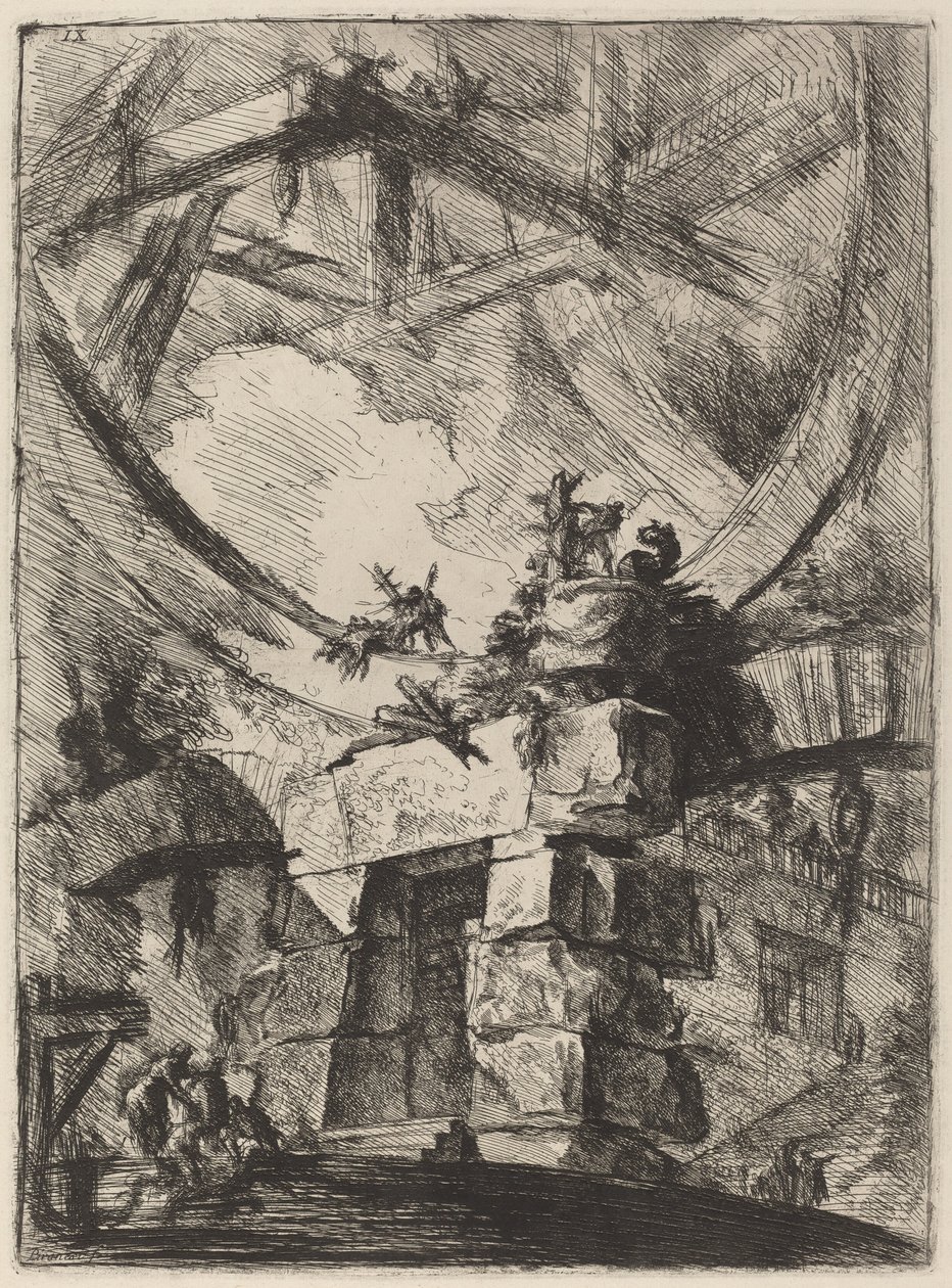 Obří kolo od Giovanni Battista Piranesi