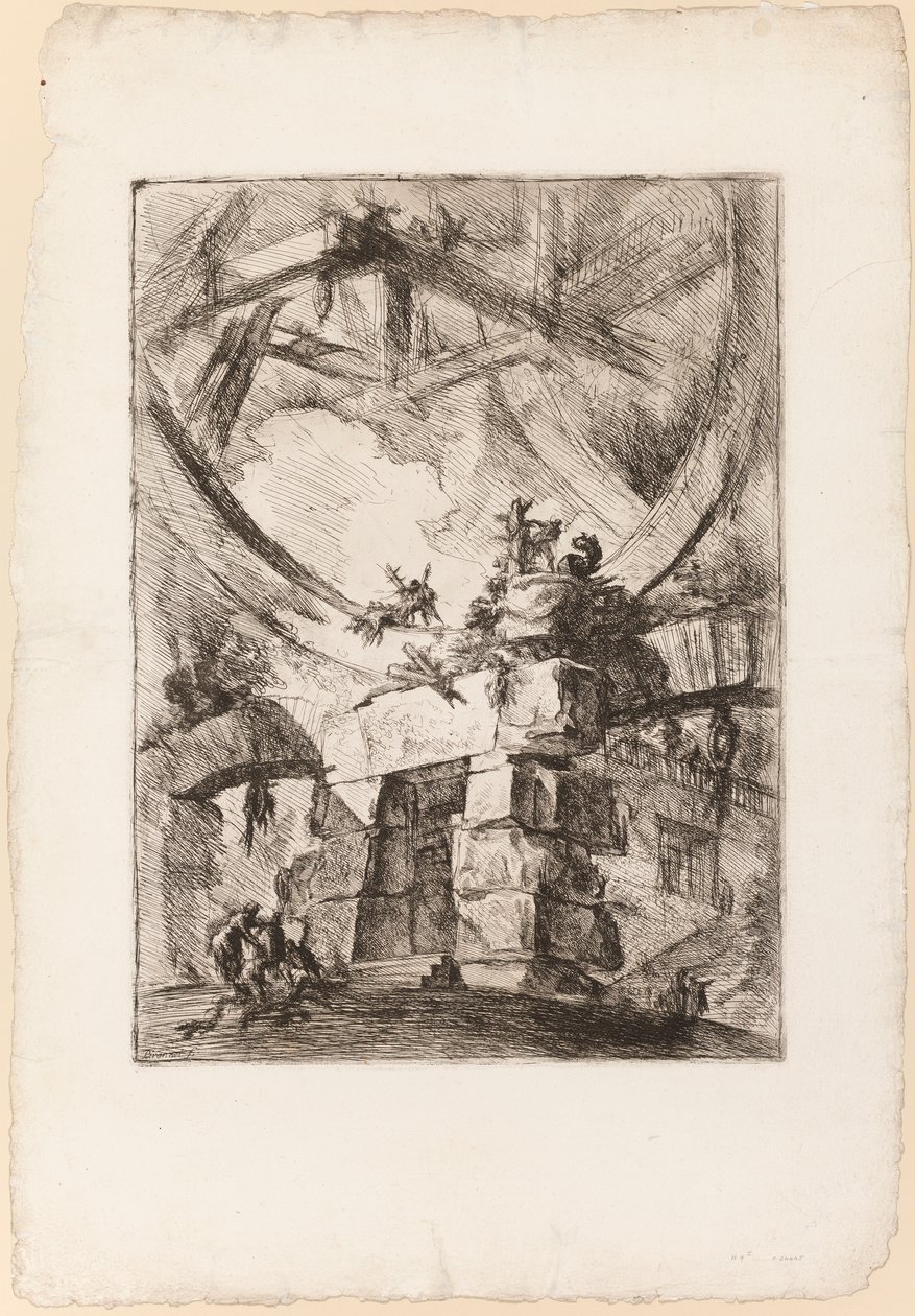 Carceri, deska 9 od Giovanni Battista Piranesi