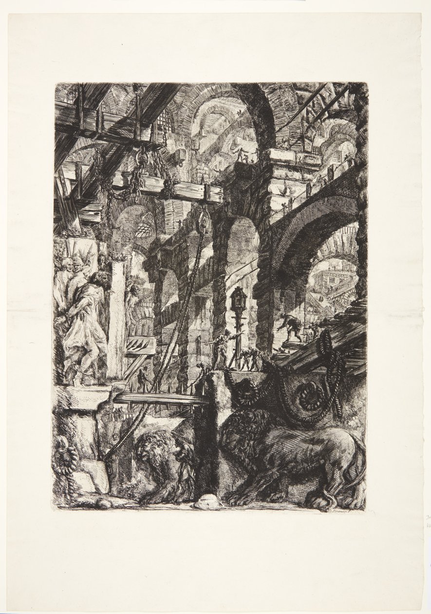 Lví basreliéfy od Giovanni Battista Piranesi