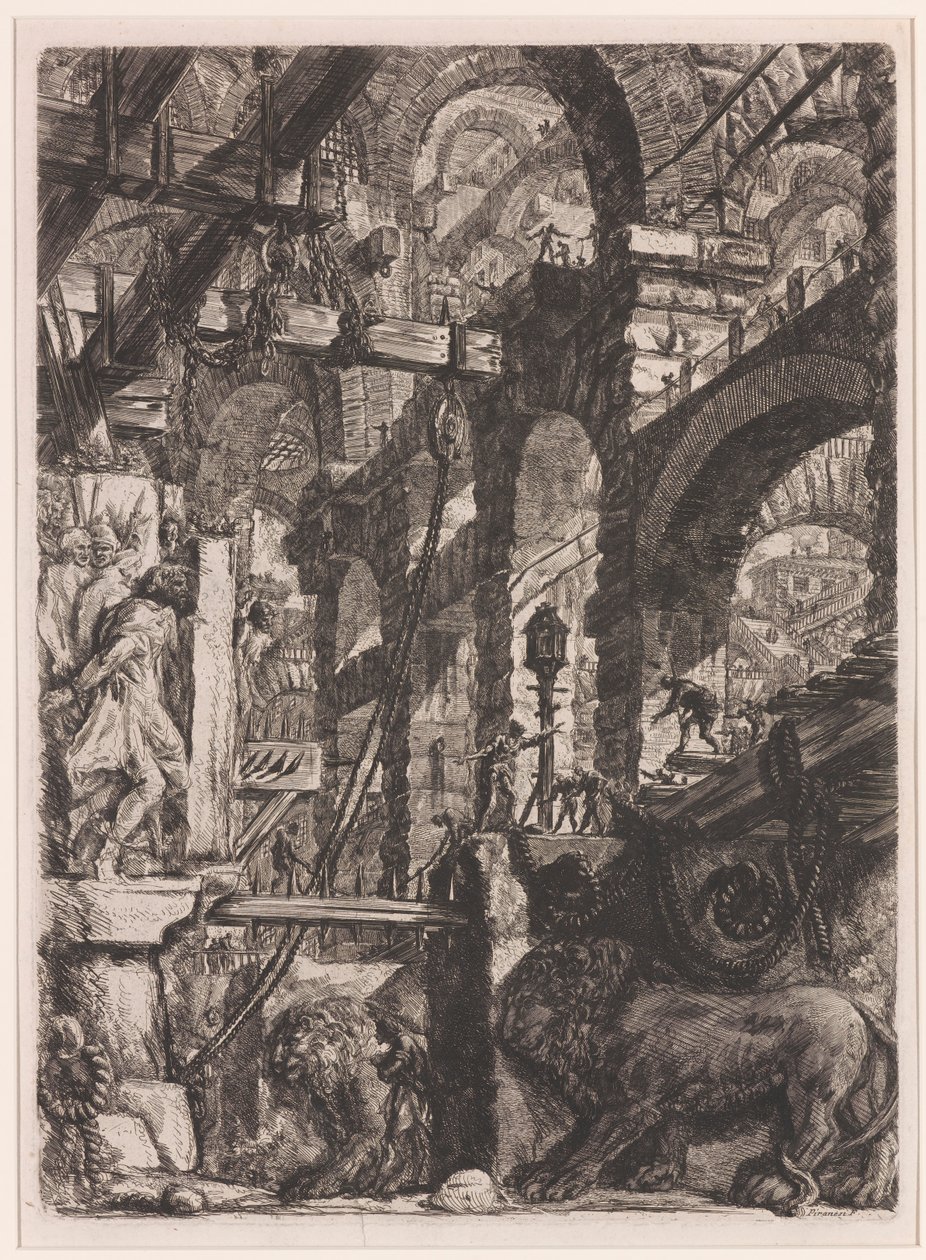 Lví basreliéfy od Giovanni Battista Piranesi