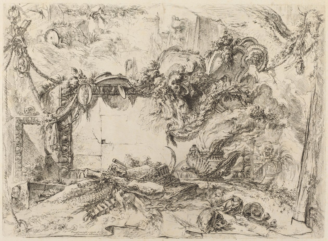 Monumentální deska od Giovanni Battista Piranesi