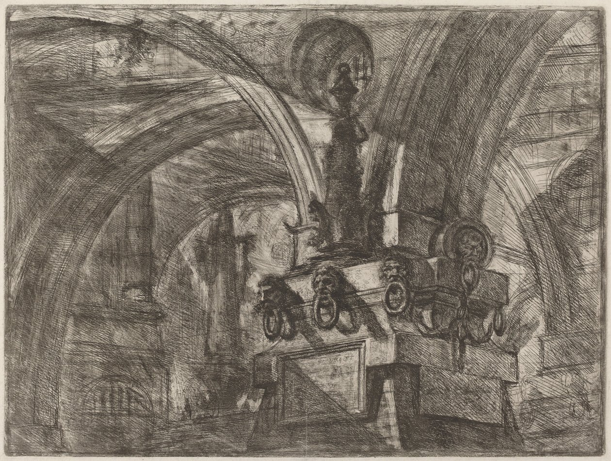 Molo s lampou od Giovanni Battista Piranesi