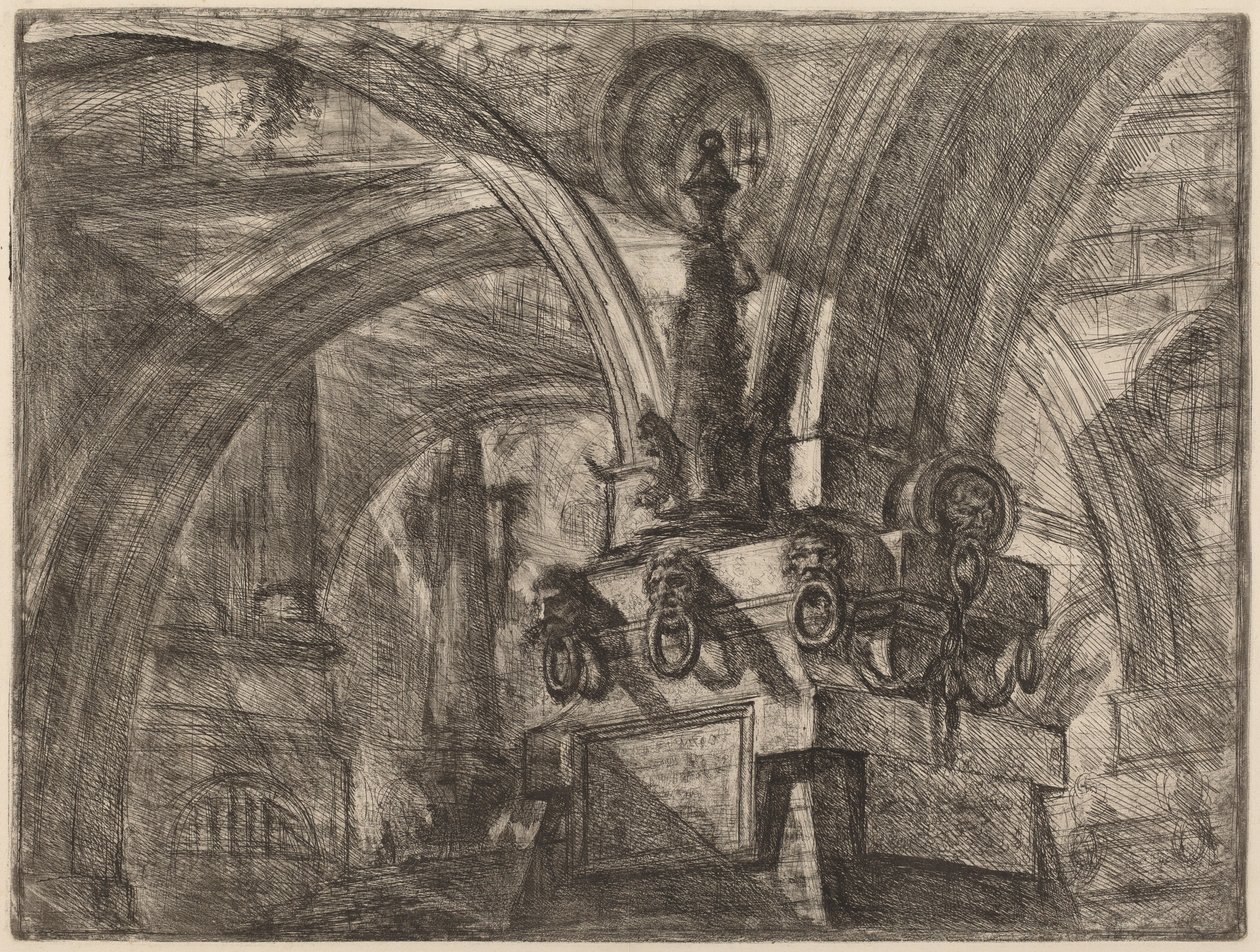 Molo s lampou od Giovanni Battista Piranesi