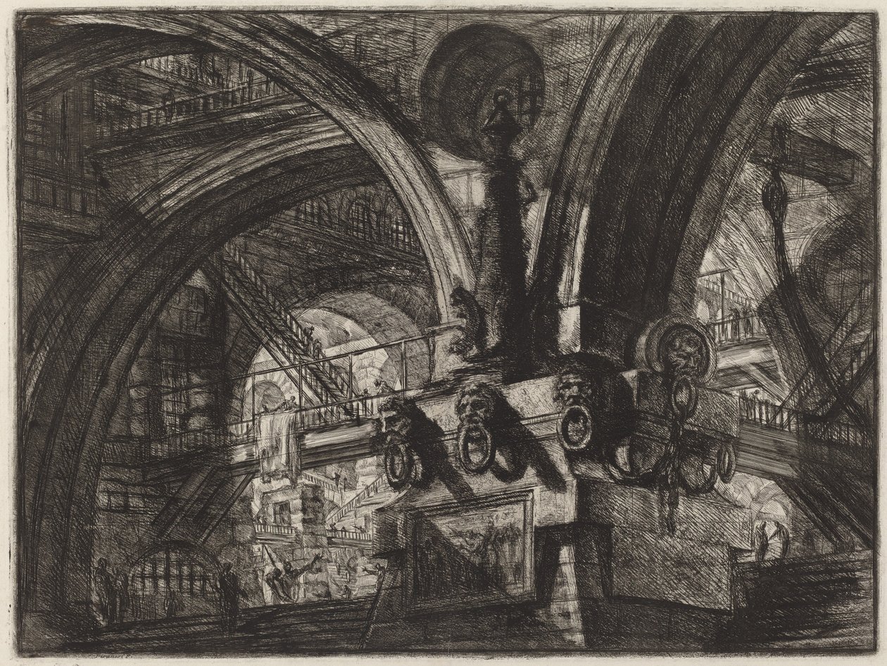 Molo s lampou od Giovanni Battista Piranesi