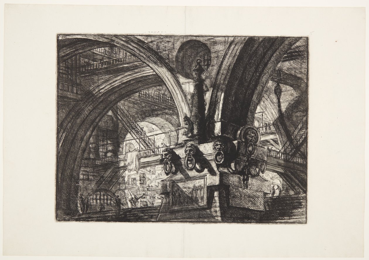 Molo s lampou od Giovanni Battista Piranesi