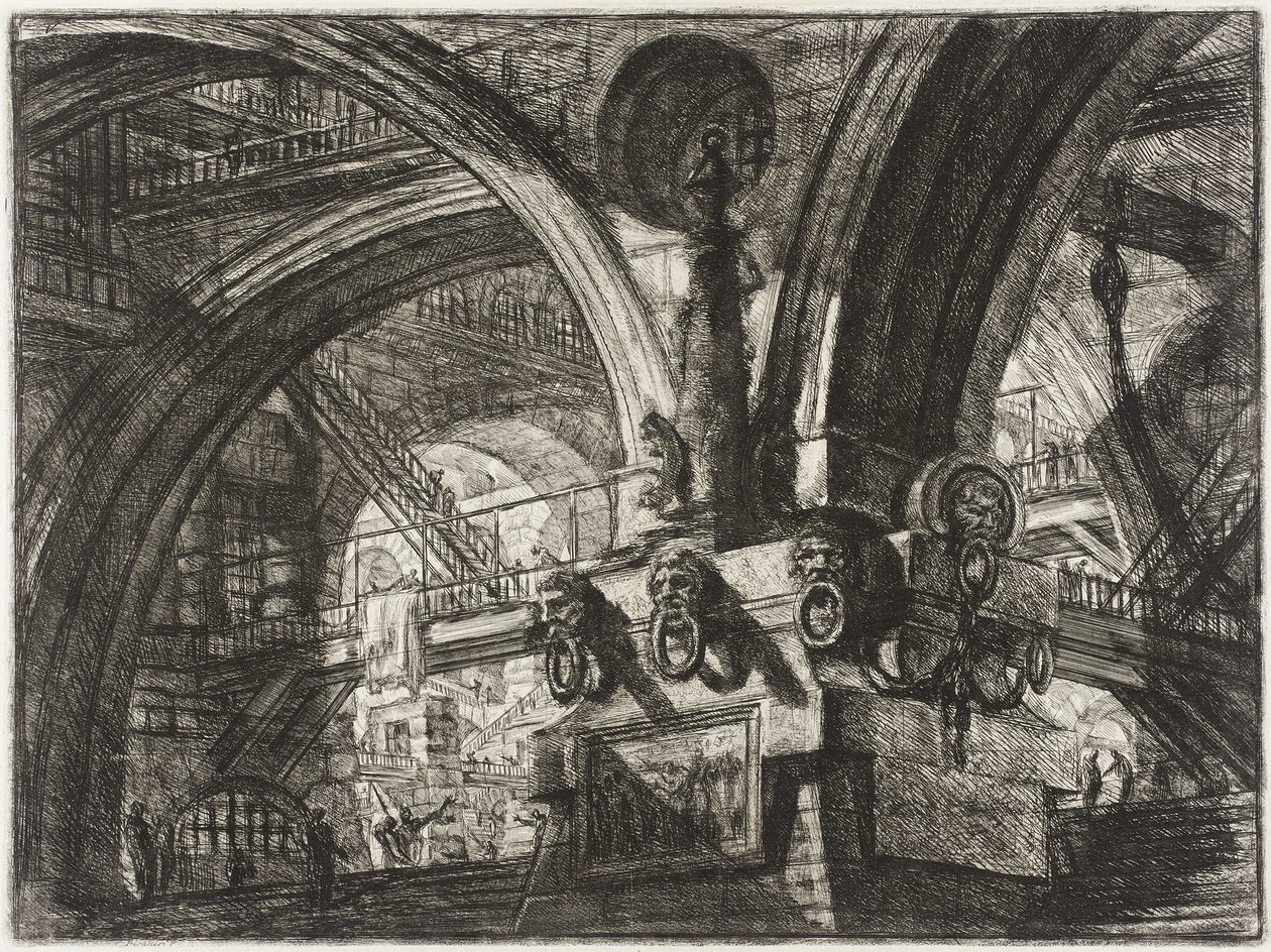 Molo s lampou od Giovanni Battista Piranesi