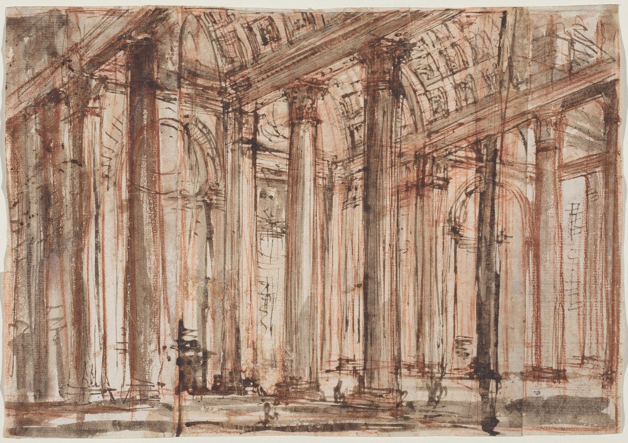 Portikus Pantheonu od Giovanni Battista Piranesi