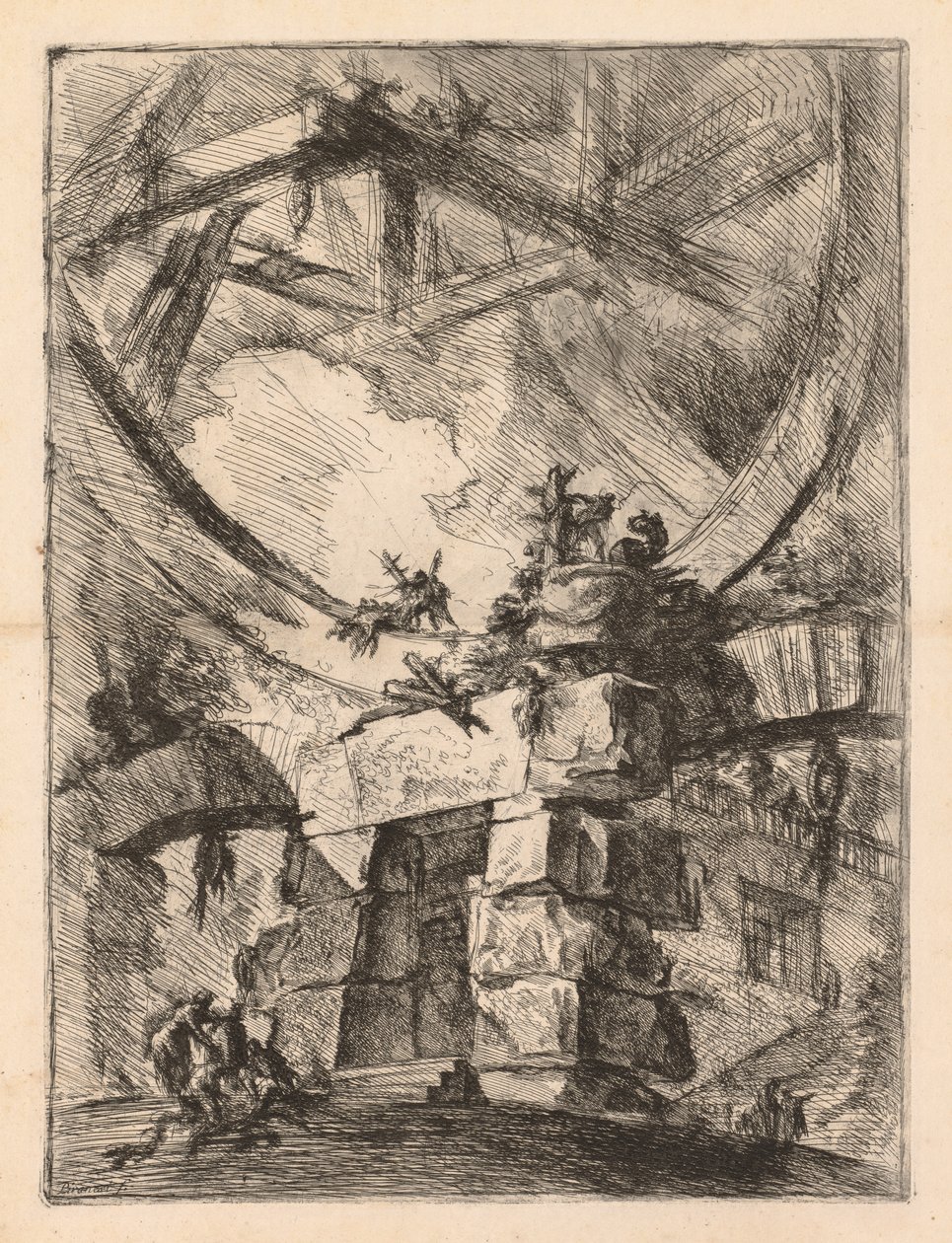 Věznice: Dveře vězení od Giovanni Battista Piranesi