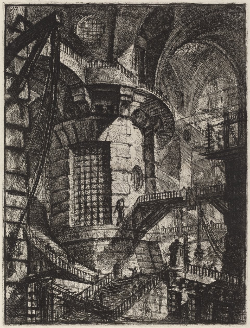 Kulatá věž od Giovanni Battista Piranesi