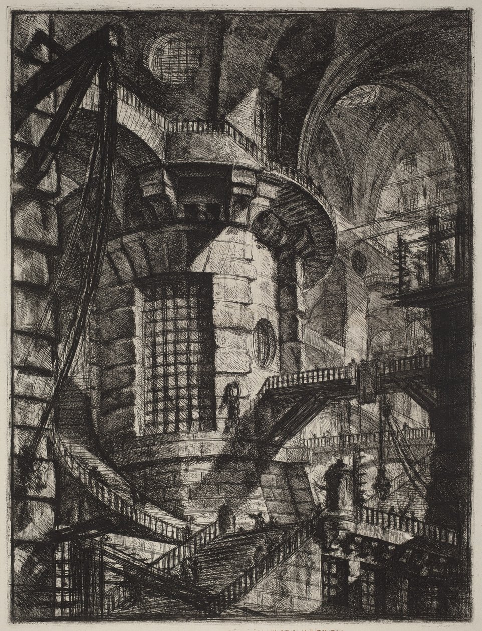 Kulatá věž od Giovanni Battista Piranesi