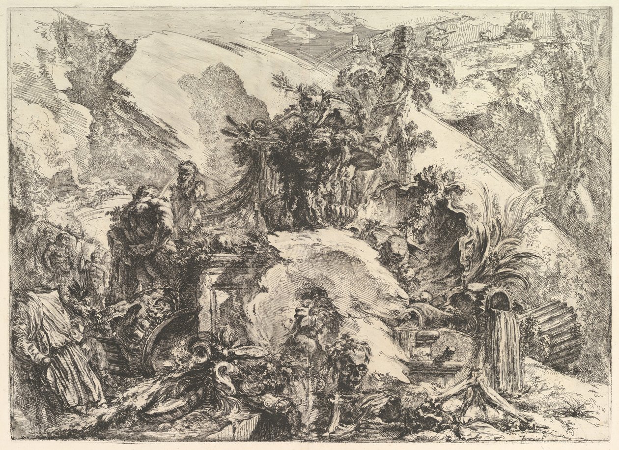 Kostry, z Grotteschi Grotesques, ca. 1748. od Giovanni Battista Piranesi