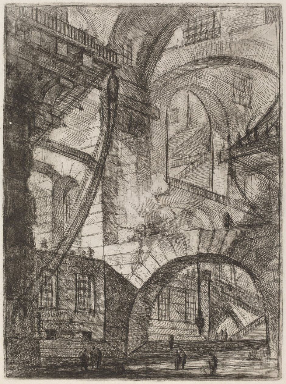 Kouřící oheň od Giovanni Battista Piranesi