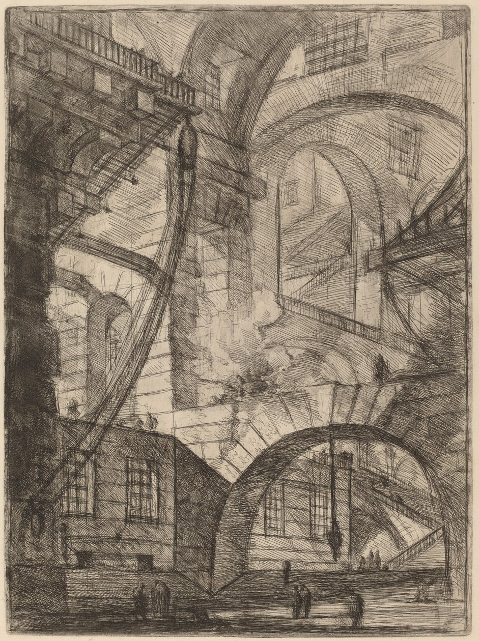 Kouřící oheň od Giovanni Battista Piranesi