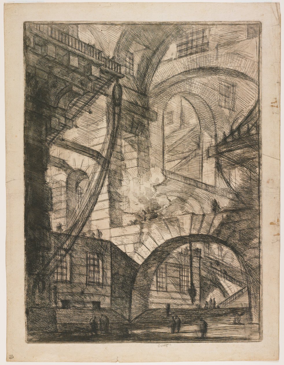 Kouřící oheň od Giovanni Battista Piranesi