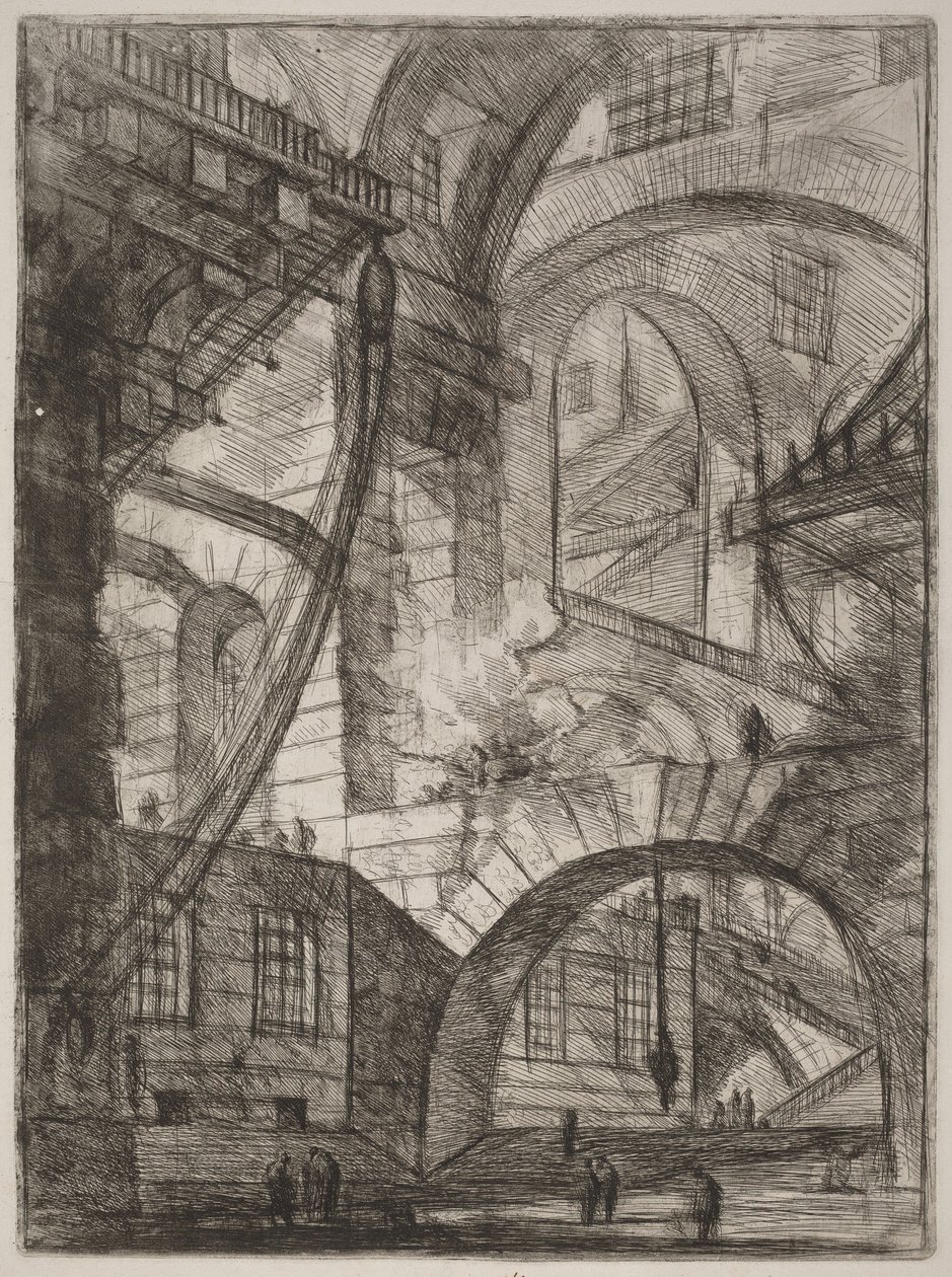 Kouřící oheň od Giovanni Battista Piranesi