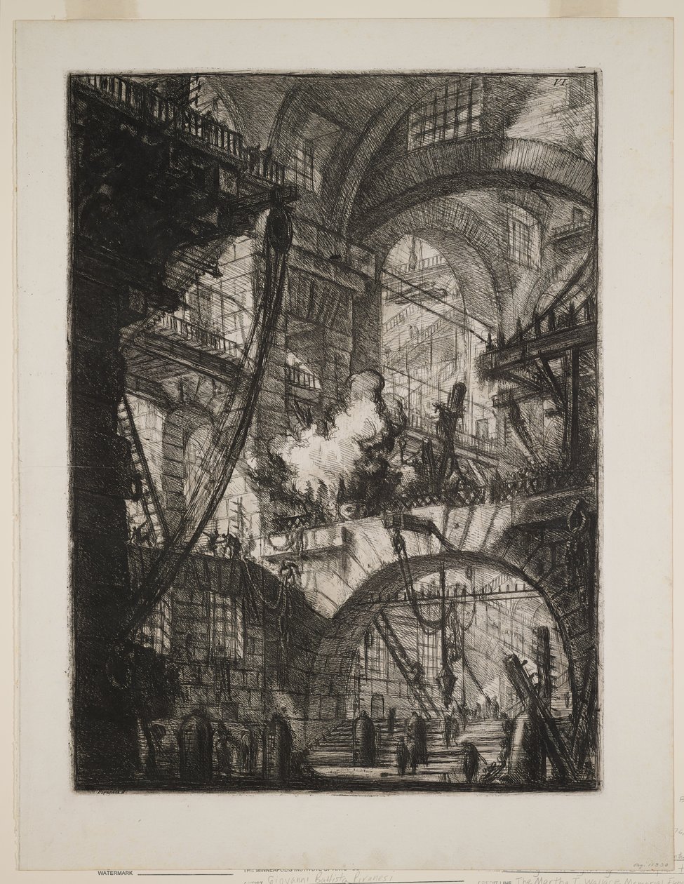 Kouřící oheň od Giovanni Battista Piranesi