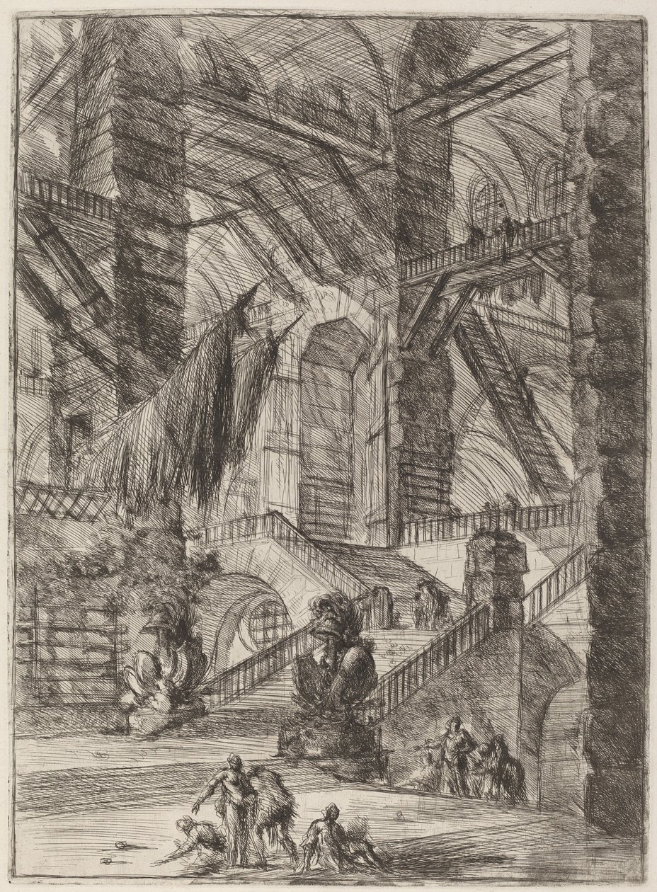 Schodiště s trofejemi od Giovanni Battista Piranesi