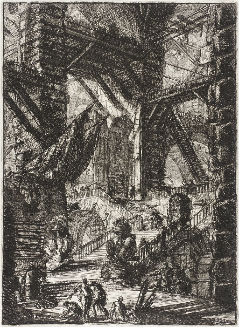 Schodiště s trofejemi od Giovanni Battista Piranesi