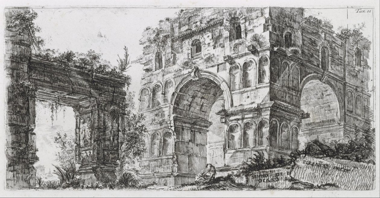Dianin chrám od Giovanni Battista Piranesi