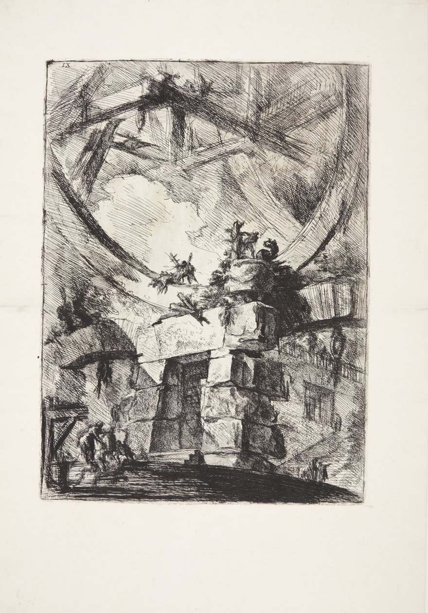 Obří kolo od Giovanni Battista Piranesi