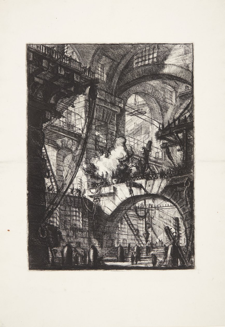Kouřící oheň od Giovanni Battista Piranesi