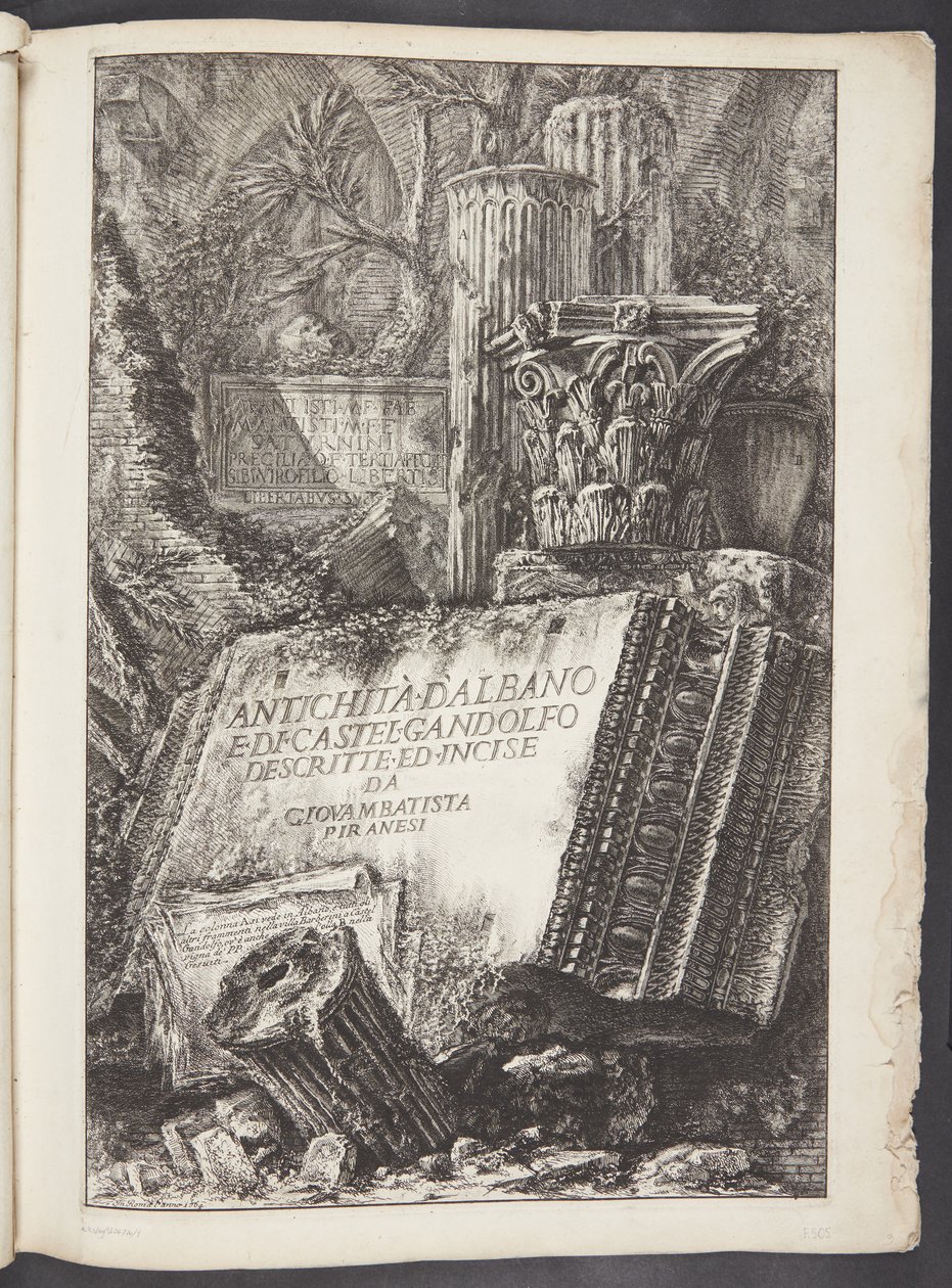 Titulní strana od Giovanni Battista Piranesi