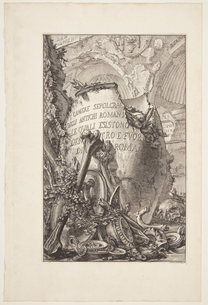 Hrobové komory starých Římanů, v Římě i mimo město od Giovanni Battista Piranesi