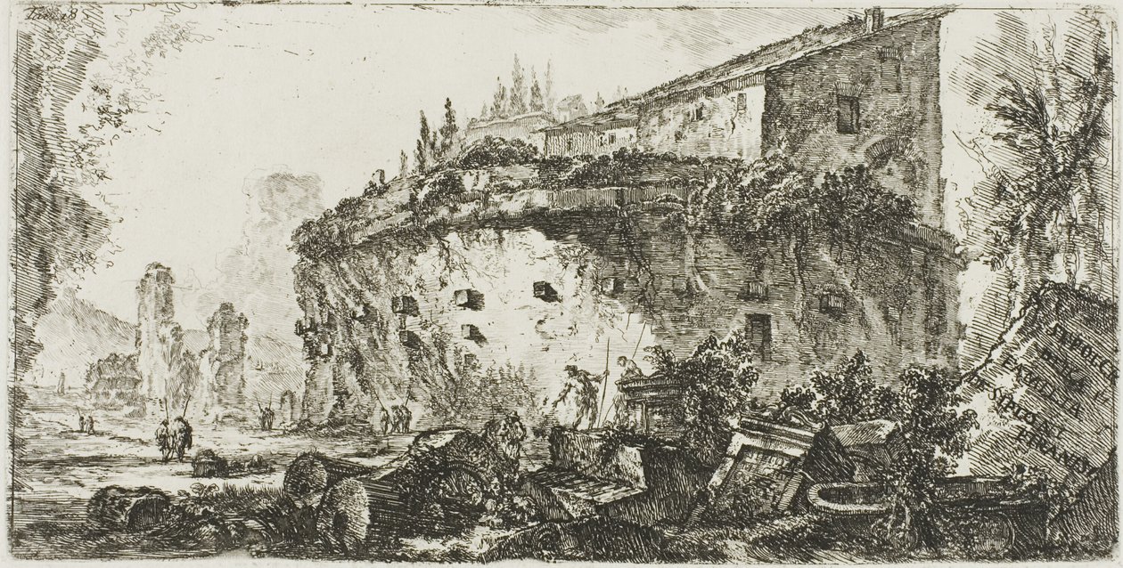 Tomb of the Scipios, plate 18 from Some Views of Triumphal Arches a dalších oblouků od Giovanni Battista Piranesi