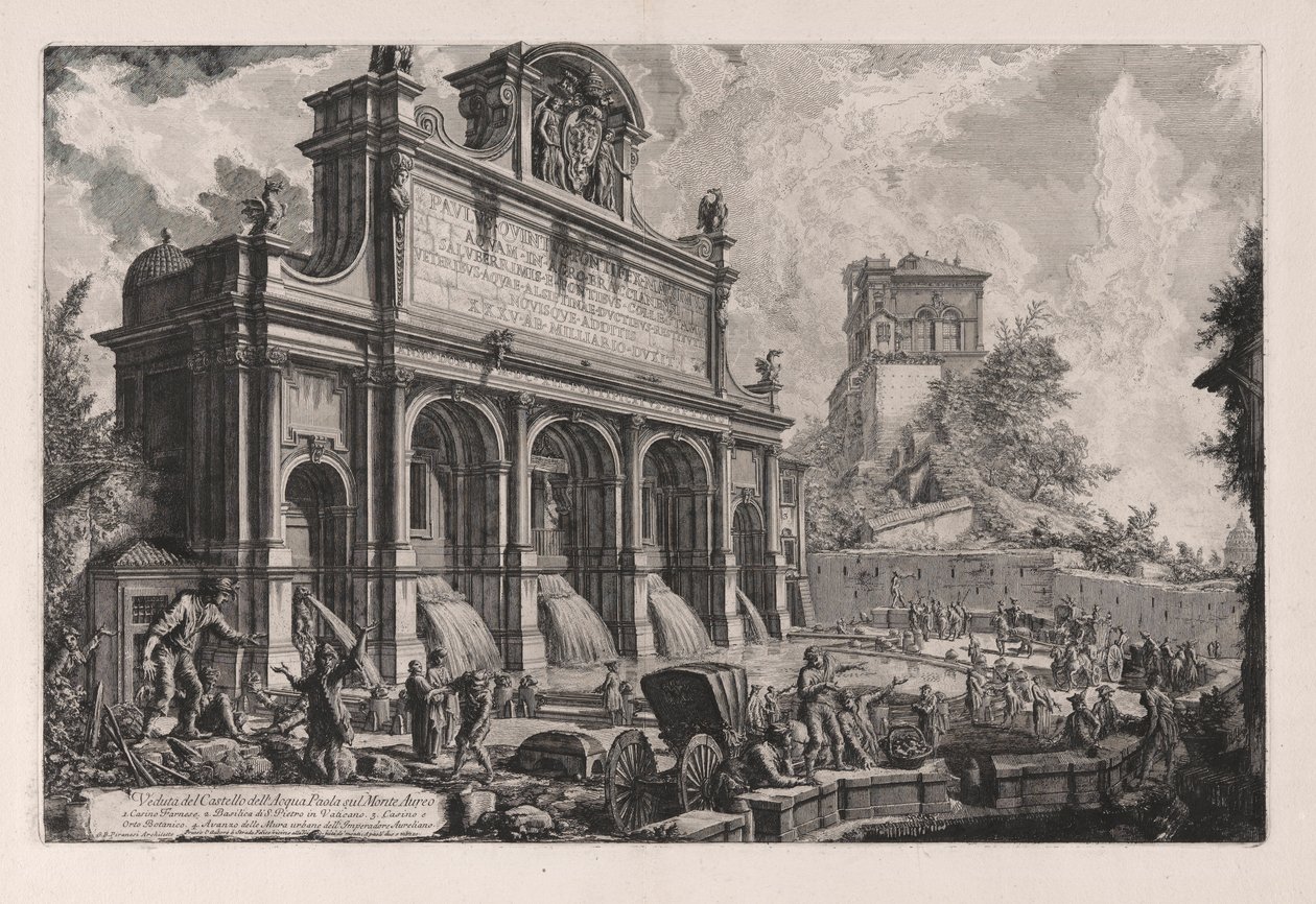 Pohled na hrad od Giovanni Battista Piranesi