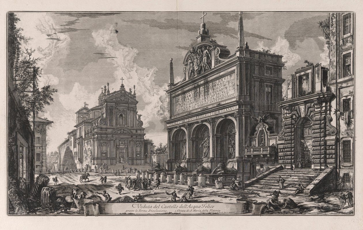Pohled na hrad od Giovanni Battista Piranesi