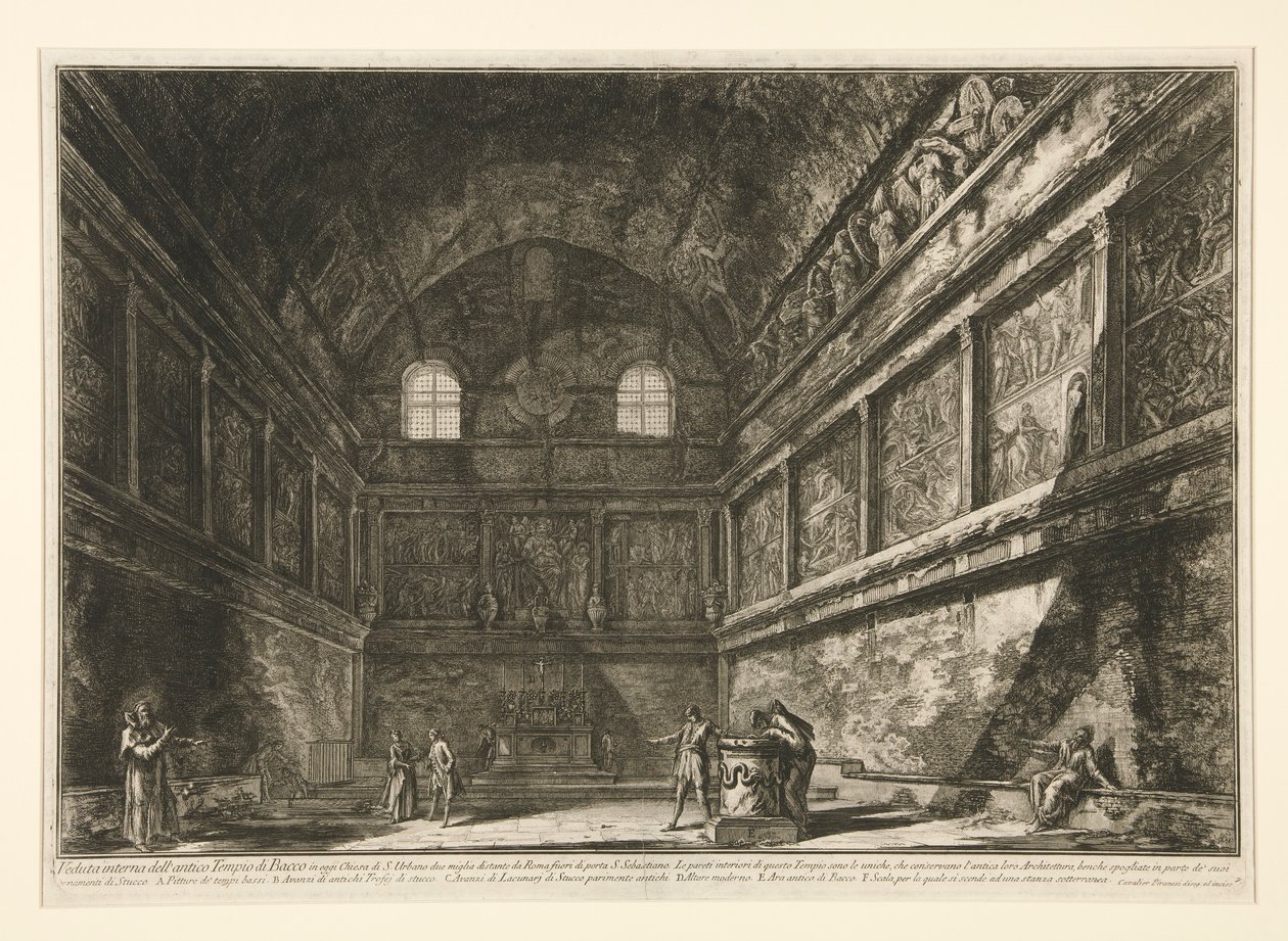Vnitřní pohled na od Giovanni Battista Piranesi