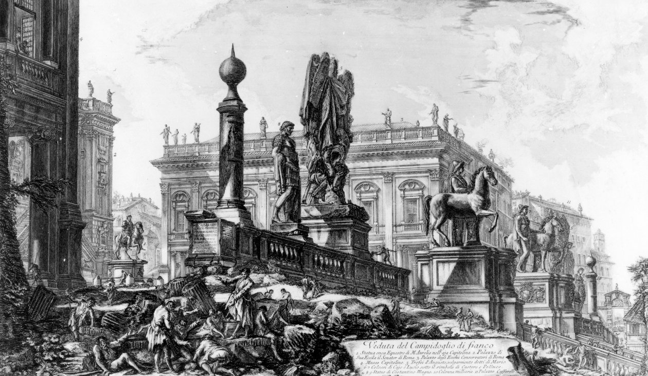 Pohled na Capitoline Hill, ze série 