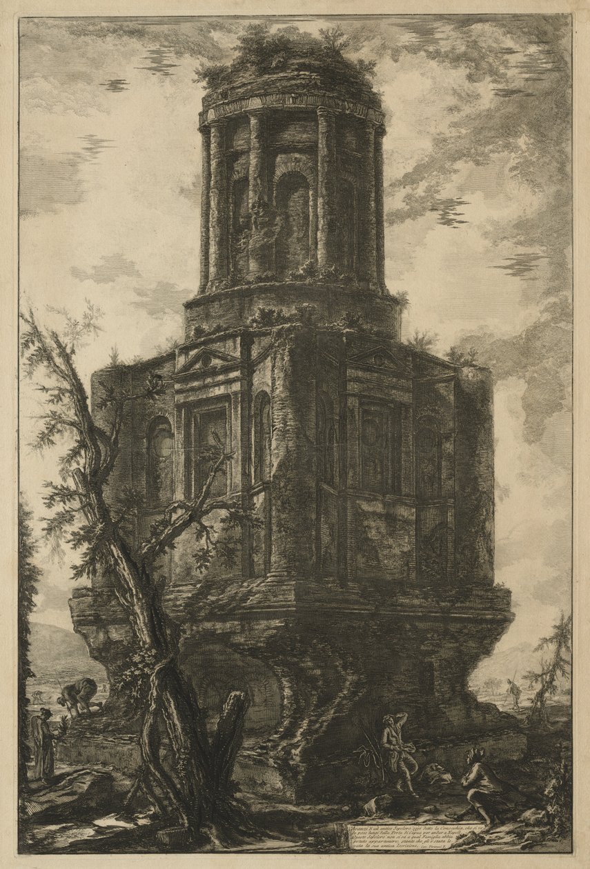 Pohledy na Řím: Hrobka, zvaná La Connocchia, 1776. od Giovanni Battista Piranesi