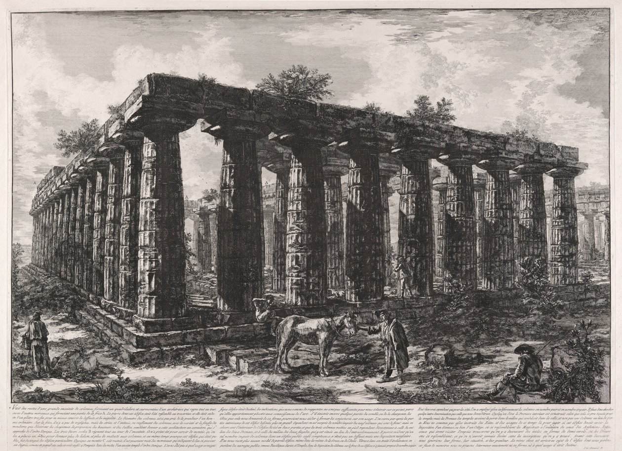 Pohled na zbytky od Giovanni Battista Piranesi