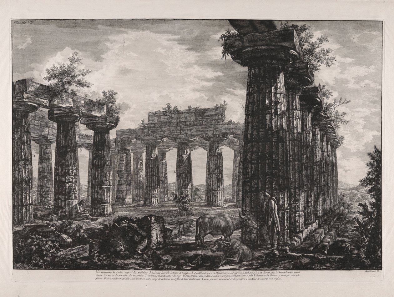 Vnitřní pohled na předpokládanou vysokou školu? des Fanfictions (vnitřní pohled na tzv. College des Anfictions), z Diff?rentes Vues de od Giovanni Battista Piranesi