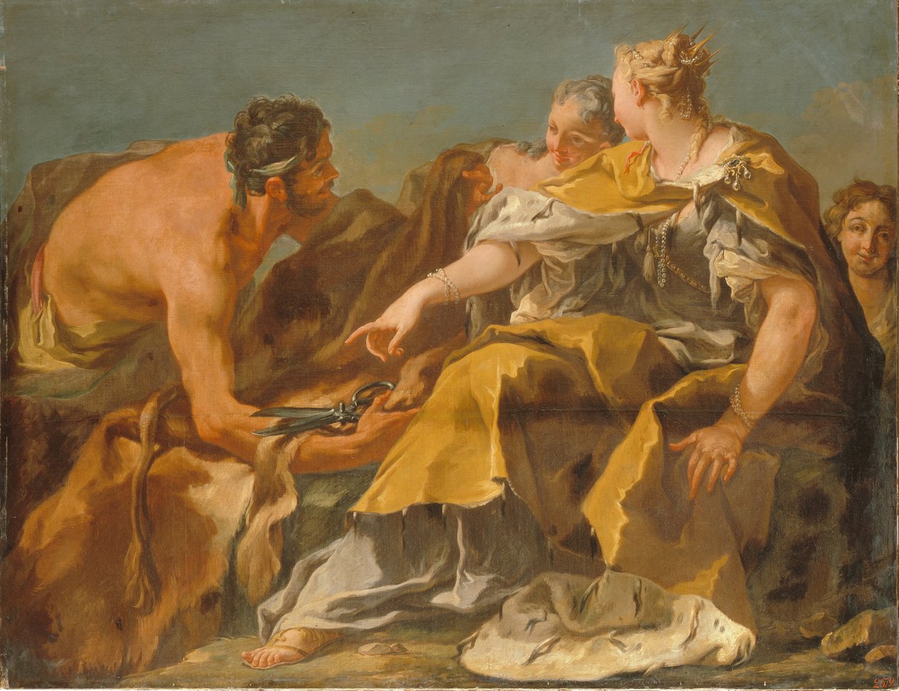 Dido staví Kartágo od Giovanni Battista Pittoni