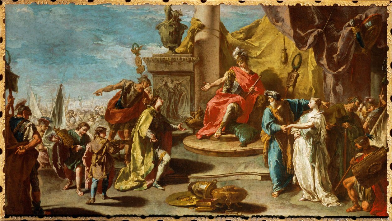 La continence de Scipion - Scipionova kontinence ... od Giovanni Battista Pittoni